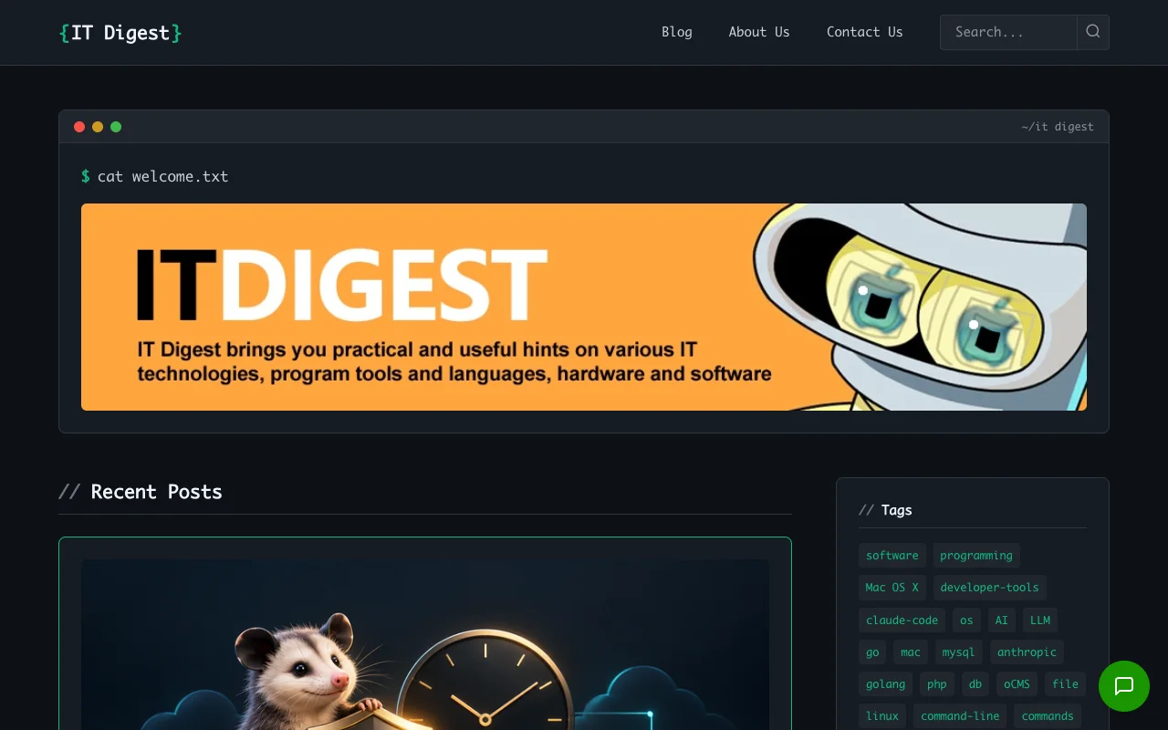 IT Digest homepage